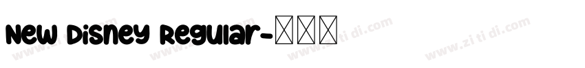 New Disney Regular字体转换